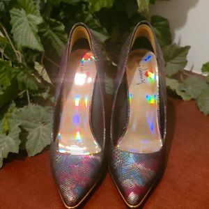 Womens luichiny multicolor heels sz 8.5